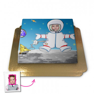 Astronauten taart, face-cake
