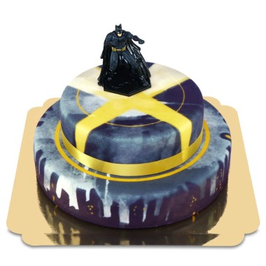 Batman op twee-verdiepingen stad taart