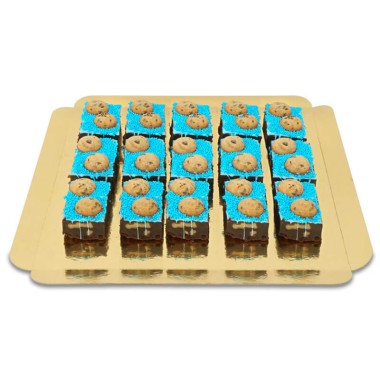 Brownies met mini Maria koekjes (15 stuks)
