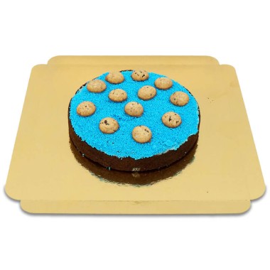 Brownietaart met Maria koekjes