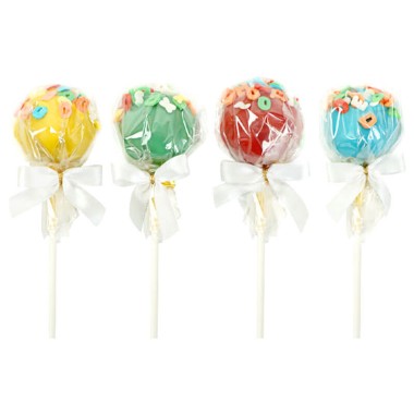 Kleurrijke letter Cake-Pops (12 Stuks)