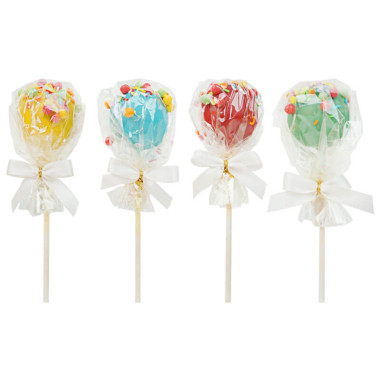 Kleurrijke Cake-Pops met hagelslag en confetti (12 Stuks)
