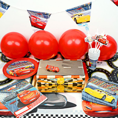 Partyset Cars® - incl. taart