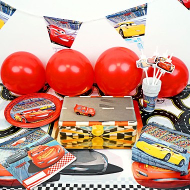 Partyset Cars® - incl. taart