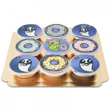 Zonbi en Boo cupcakes (9 stuks) - Chubby Unicorn