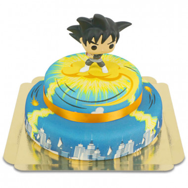 Goku® Black op 2-laagse Nimbus over stad-taart