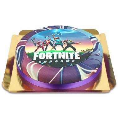 Fortnite® taarttopper op een galaxy taart