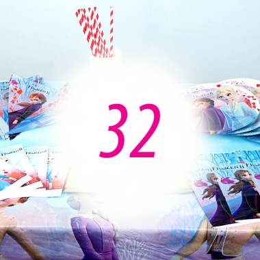 Frozen party set voor 32 personen - zonder taart