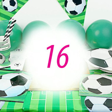 Voetbal partyset voor 16 personen – zonder taart