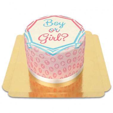 Deluxe Gender Reveal taart