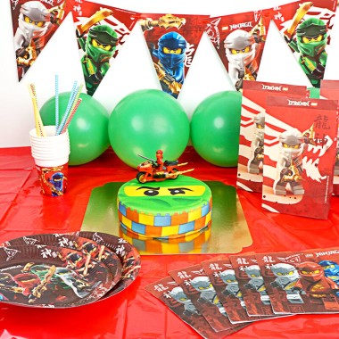 Lego Ninjago Partyset met taart