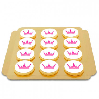 Logo-koekjes, rond (12 stuks)