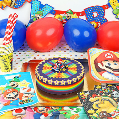 Super Mario Partyset incl. taart