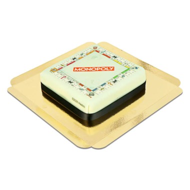 Monopoly speelbord taart