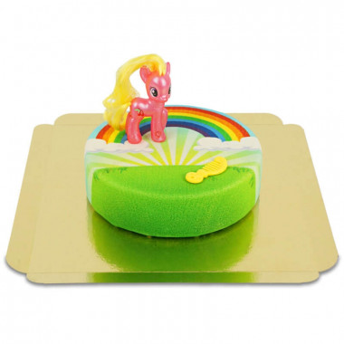 My little Pony Cherry Berry op regenboog taart