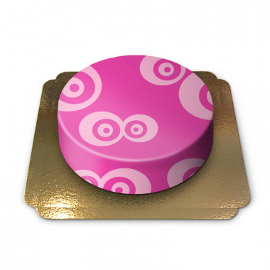 Roze patroon taart 