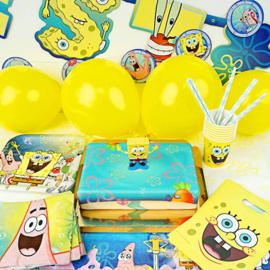 Spongebob feestset incl. taart