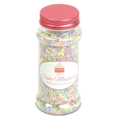 Suiker sprinkles met pastelkleuren - 80g