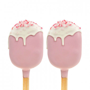 Valentijnsdag Cake-Pop ijsje Roze (10 Stuks)