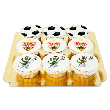 VfB Stuttgart Cupcakes MIX (9 Stuks)