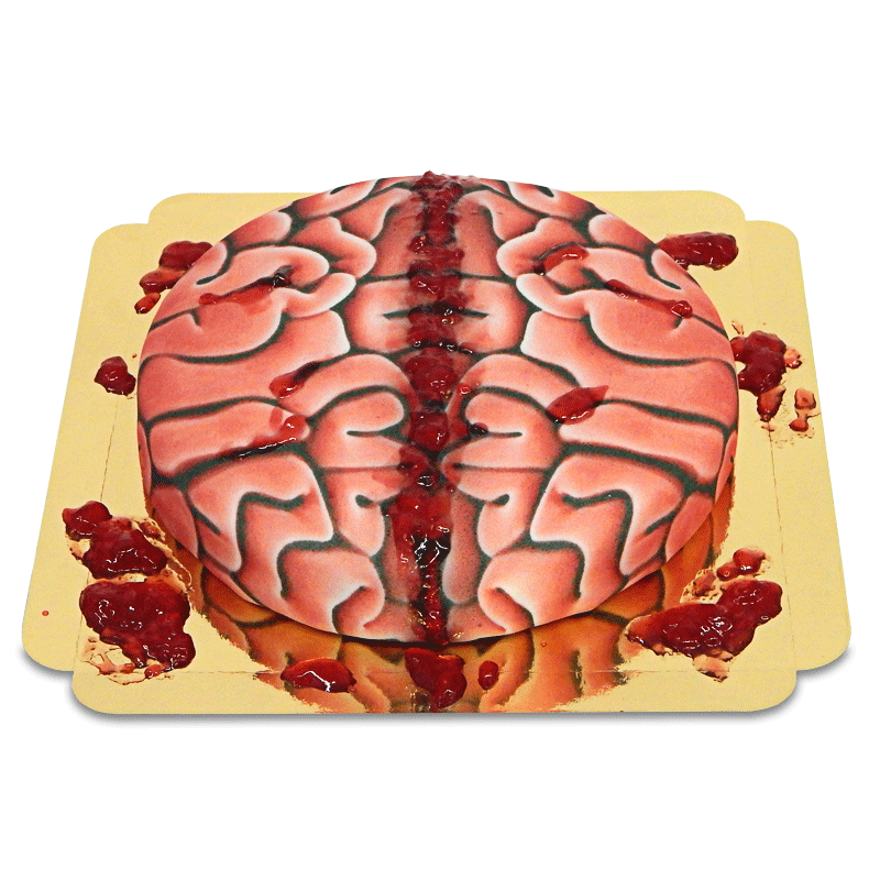 Tort - mózg z krwią (konfitura malinowa)