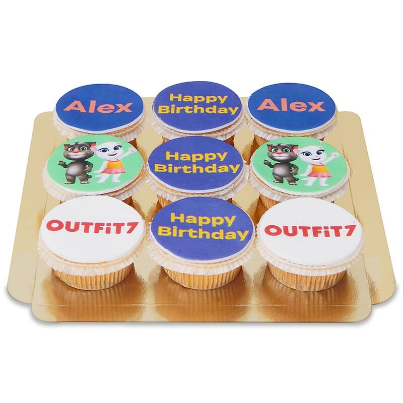 Logo-Cupcakes (vanaf 9 stuks) Outfit7