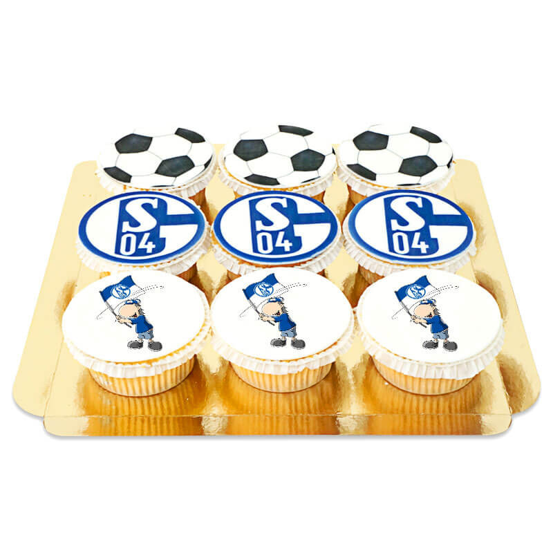 FC Schalke 04 Cupcakes MIX (9 Stuks)