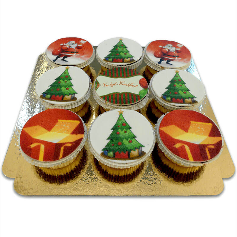 Weihnachts-Cupcakes, 9 Stück NL
