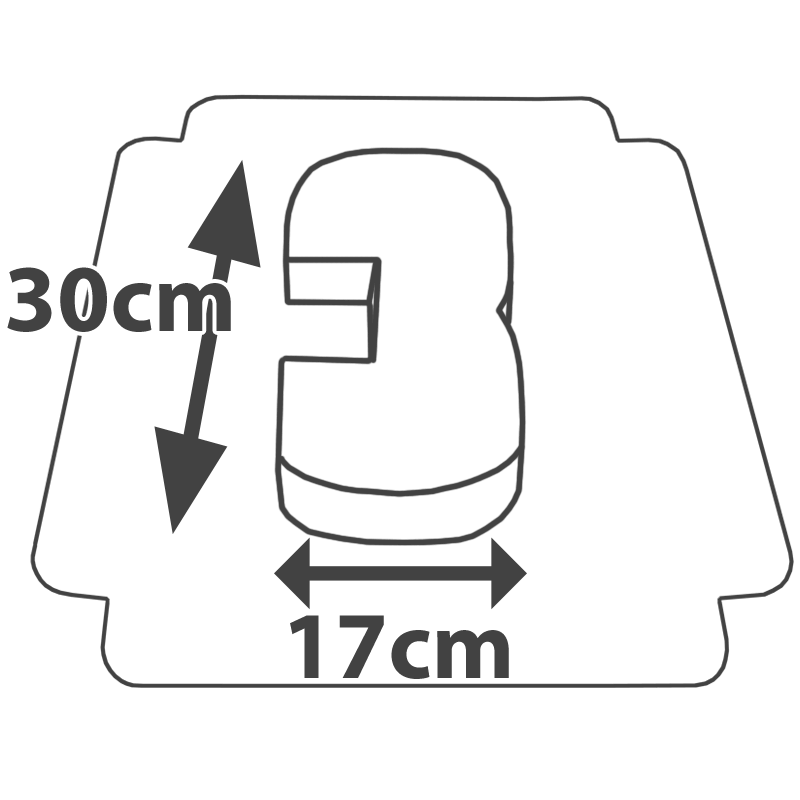 Wymiary - Tort w kształcie cyfry