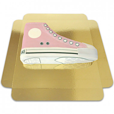 Roze sneaker taart 