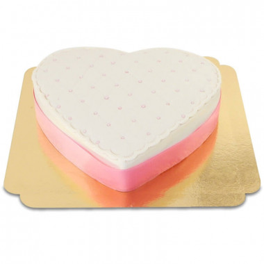 Deluxe Valentijnsdagtaart in hartenvorm - verschillende kleuren