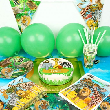 Jungle partyset incl. taart
