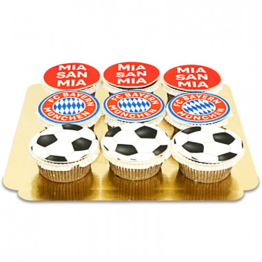 FC Bayern München Cupcakes MIX (9 Stuks)