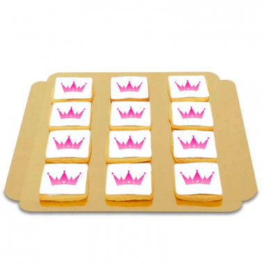 Logo-koekjes, vierkant (12 stuks)