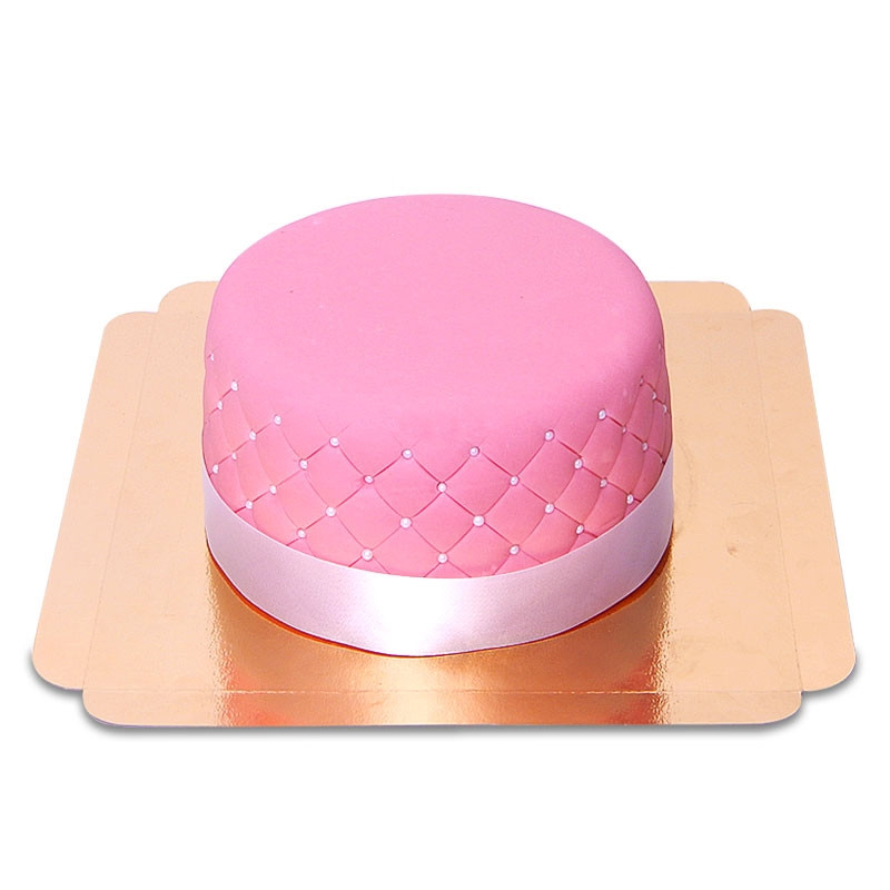 Roze Luxe Taart - dubbele hoogte voorbeeld