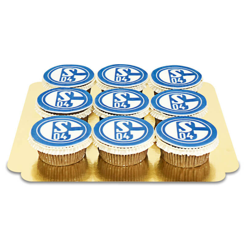 FC Schalke 04 cupcakes (9 stuks)