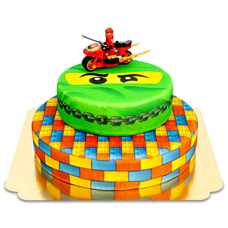 Lego Ninjago op tweelaagse ninja-taart