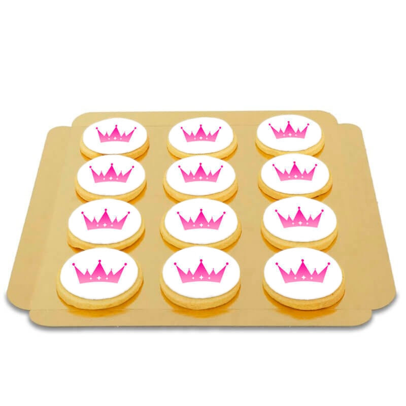 Logo-koekjes, rond (12 stuks)