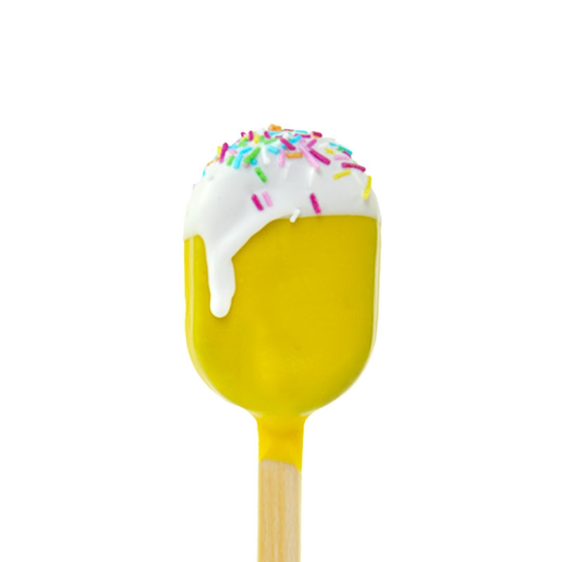 Cake-Pops – Żółte lody na patyku