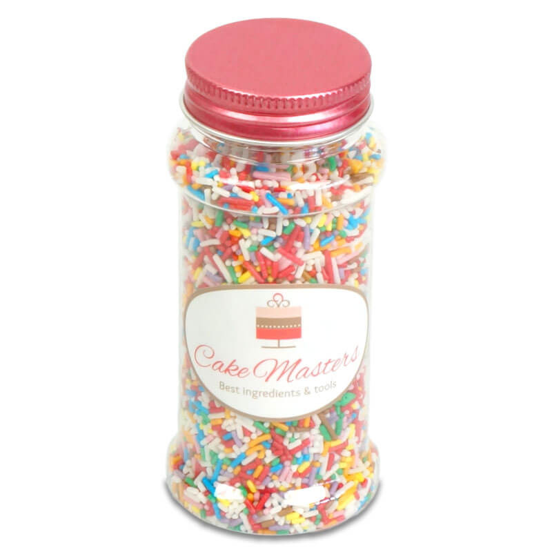 Kleurrijke suiker sprinkles - 80g