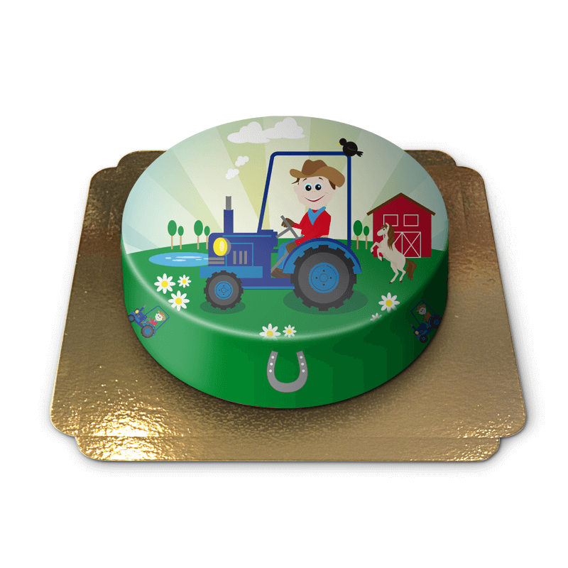 Tort dla dzieci z traktorem 